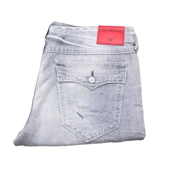 Brand New True Religion Jeans Size 40 RICKY Gray - Picture 1 of 10